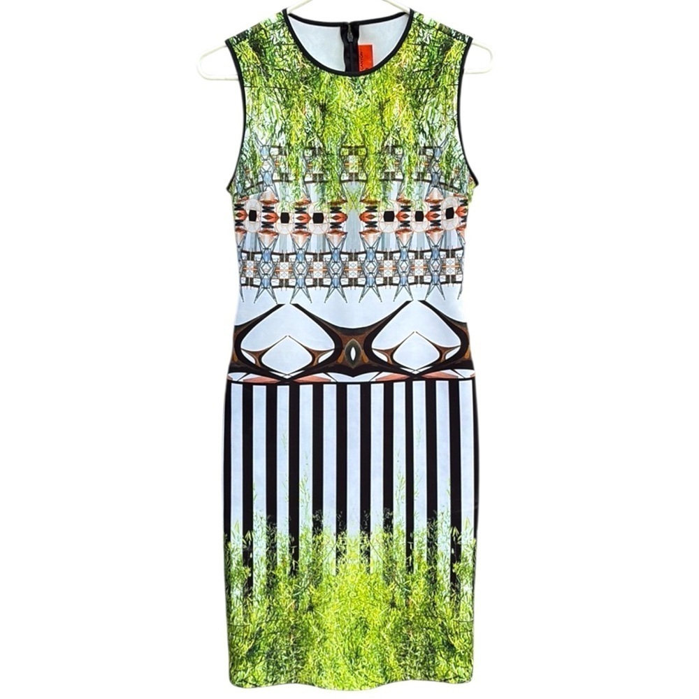 EUC Clover Canyon Huntington Gardens Scuba Sheath Dress Size Large